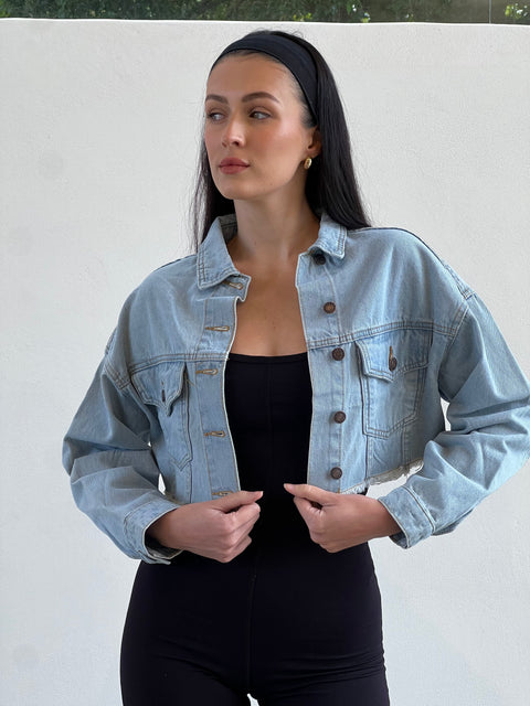Lily Crop Denim Jacket