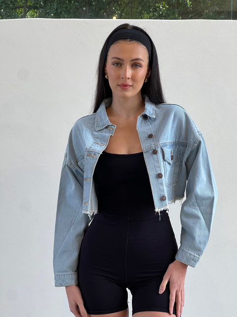 Lily Crop Denim Jacket