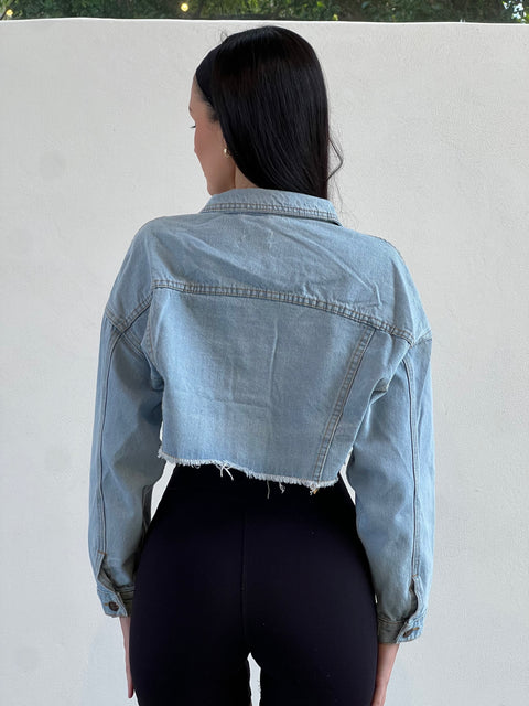 Lily Crop Denim Jacket
