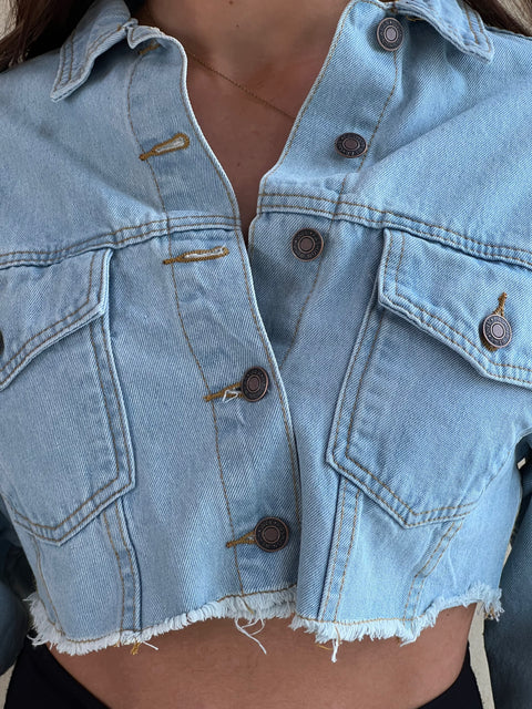 Lily Crop Denim Jacket